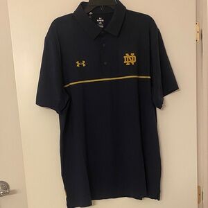 Notre Dame x Under Armour men’s navy polo